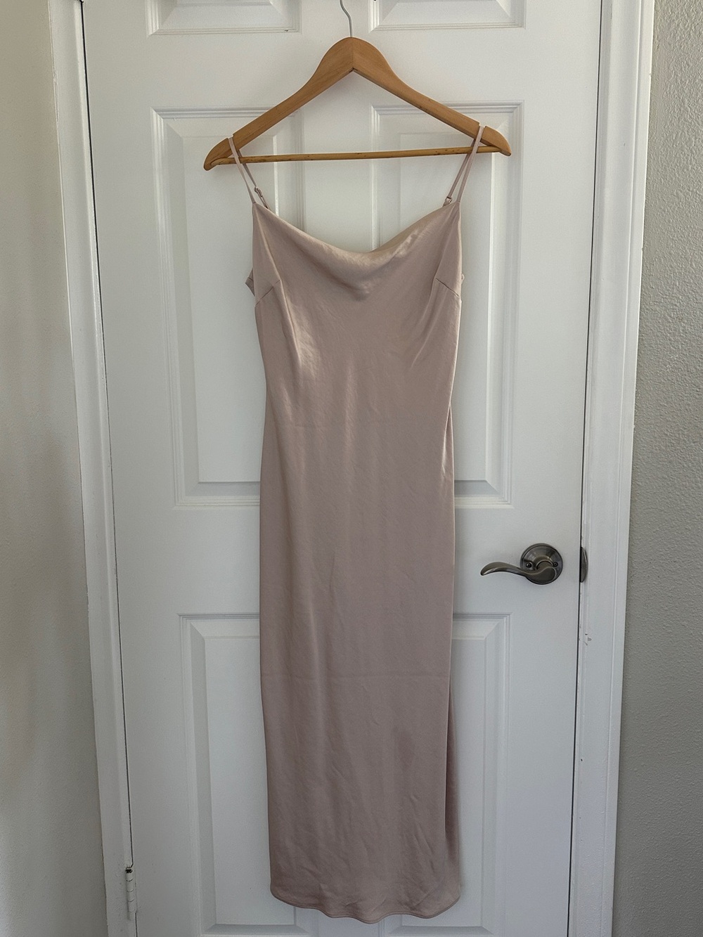 Express Soft Pink Slip Dress